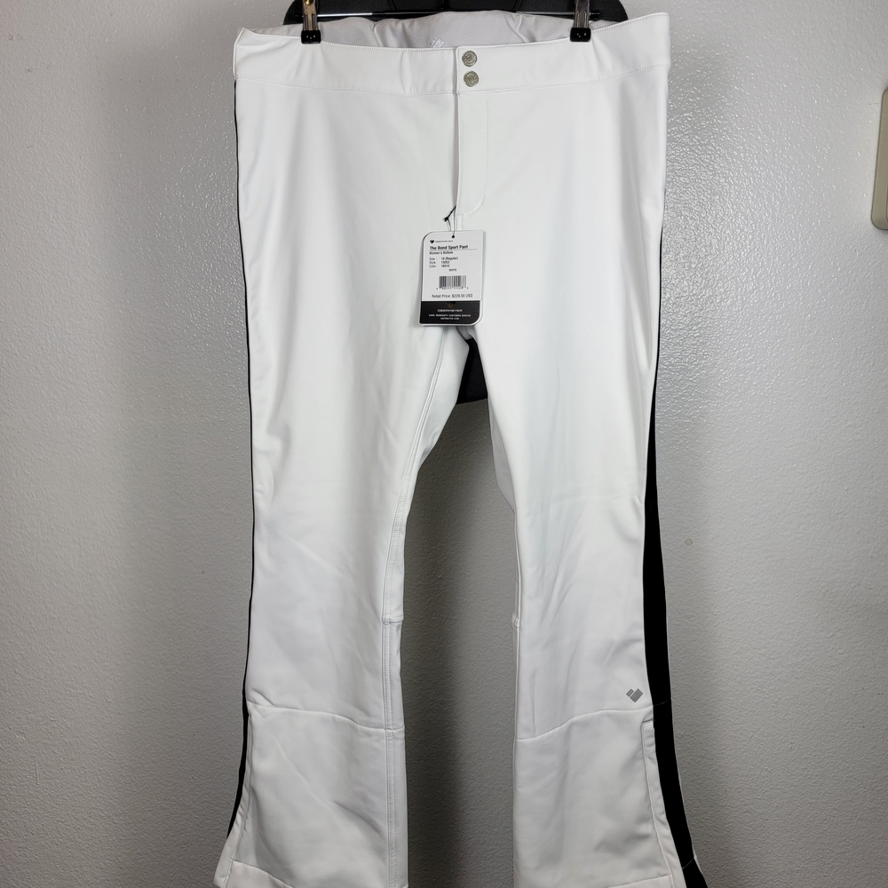 Obermeyer The Bond Sport Women Ski Pants White Size 18 Regular‎